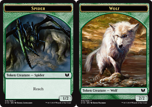 Spider Token // Wolf Token