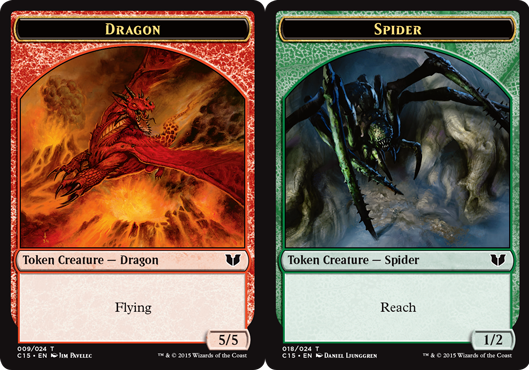 Dragon Token // Spider Token