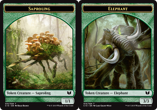 Saproling Token // Elephant Token