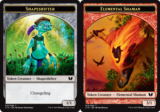 Elemental Shaman Token // Shapeshifter Token