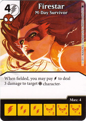 Firestar - M-Day Survivor (Die & Card Combo)