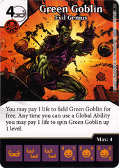 Green Goblin - Evil Genius (Die & Card Combo)
