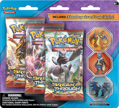 XY BREAKthrough 3-Pack Blister - Mega Charizard X, Mega Lucario, Mega Charizard Y Pins