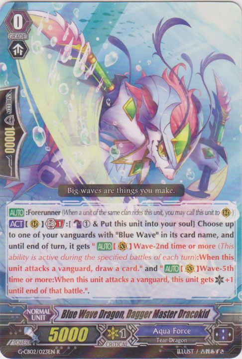 Blue Wave Dragon, Dagger Master Dracokid - G-CB02/023EN - R Blue Wave Dragon, Dagger Master Dracokid - G-CB02/023EN - R