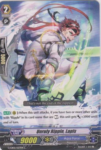Unruly Ripple, Lapis - G-CB02/027EN - C