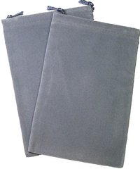 Chessex Velour Dice Bag Large Grey 5