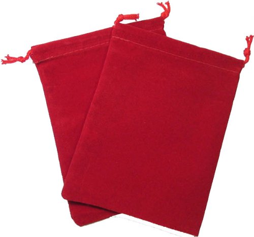 Chessex Velour Dice Bag Large Red 5X7