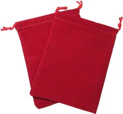 Chessex Velour Dice Bag Large Red 5