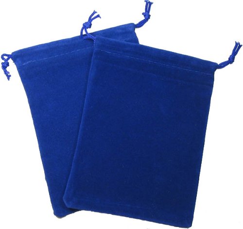 Chessex Velour Dice Bag Large Blue 5X7