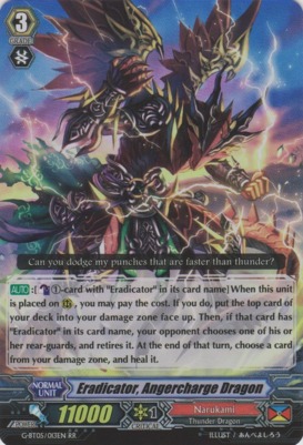 Eradicator, Angercharge Dragon - G-BT05/013EN - RR