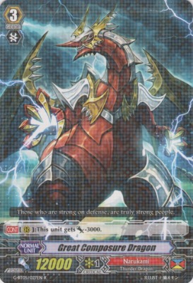 Great Composure Dragon - G-BT05/027EN - R