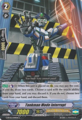 Tankman Mode Interrupt - G-BT05/049EN - C