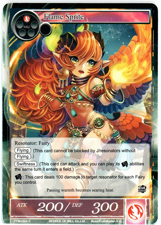 Flame Sprite - TTW-024 - C - 1st Edition