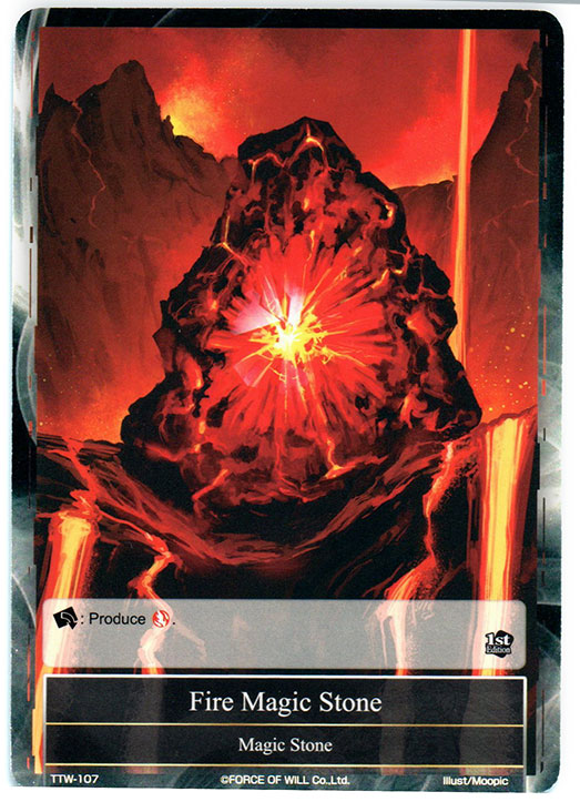 Fire Magic Stone - TTW-107 - 1st Edition Fire Magic Stone - TTW-107 - 1st Edition