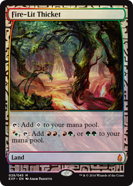 Fire-Lit Thicket (029) - Foil