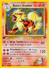 Blaines Arcanine - Holo Rare