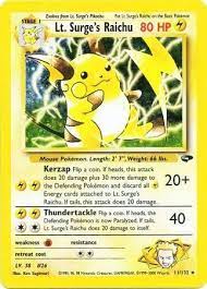 Lt. Surges Raichu - Holo Rare