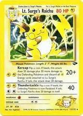 Lt. Surge's Raichu - Holo Rare