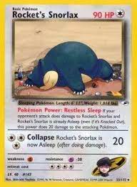 Rockets Snorlax - Rare