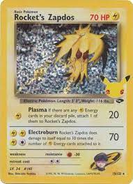 Rockets Zapdos - Holo Rare