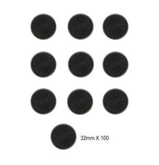 32mm Round Bases (100 Pack)