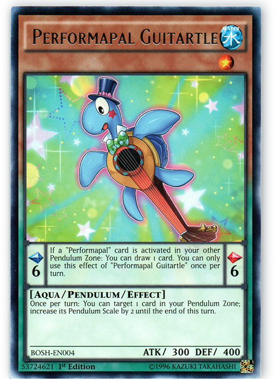 Performapal Guitartle - BOSH-EN004 - Rare - 1st Edition