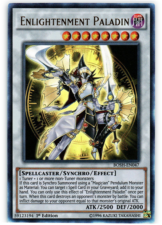 Enlightenment Paladin - BOSH-EN047 - Ultra Rare - 1st Edition Enlightenment Paladin - BOSH-EN047 - Ultra Rare - 1st Edition