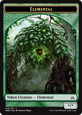 Elemental Token (Green)