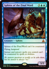 Sphinx of the Final Word - Foil - Prerelease Promo