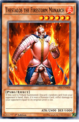 Thestalos the Firestorm Monarch - SR01-EN008 - Common - 1st Edition