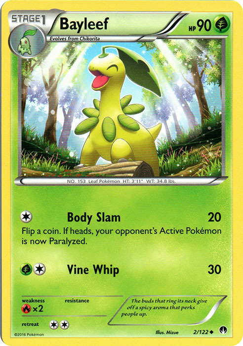 Pokemon - Bayleef - 2/122 - Uncommon - XY - BREAKPoint - NM | eBay