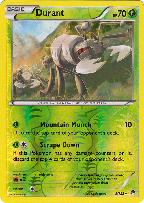 Durant - 9/122 - Uncommon - Reverse Holo