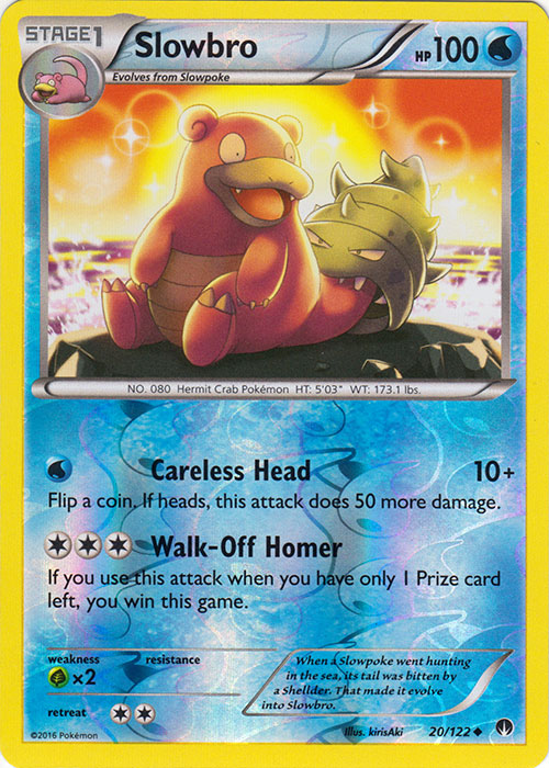 Slowbro - 20/122 - Uncommon - Reverse Holo