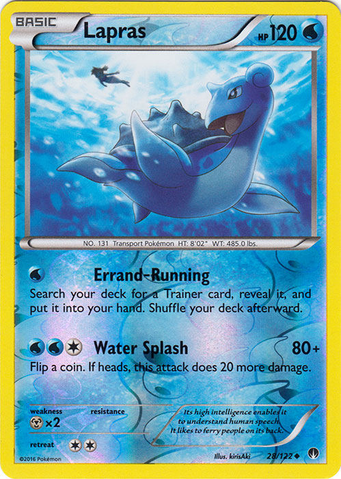 Lapras - 28/122 - Uncommon - Reverse Holo