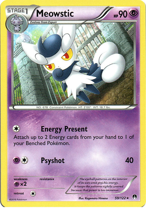 Meowstic - 59/122 - Rare