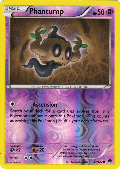 Phantump - 64/122 - Common - Reverse Holo