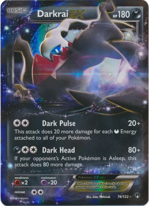 Darkrai EX - 74/122 - Holo Rare ex