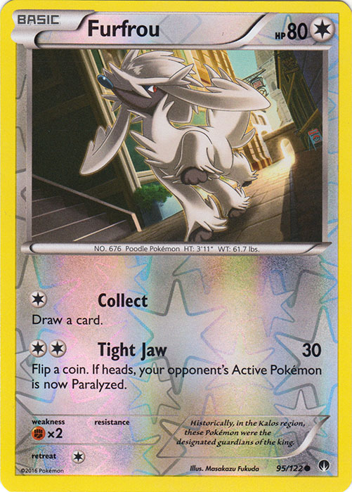 Furfrou - 95/122 - Common - Reverse Holo