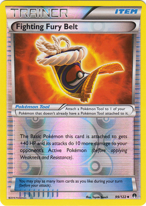 Fighting Fury Belt - 99/122 - Uncommon - Reverse Holo