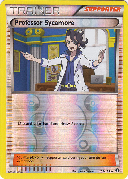 Professor Sycamore - 107/122 - Uncommon - Reverse Holo