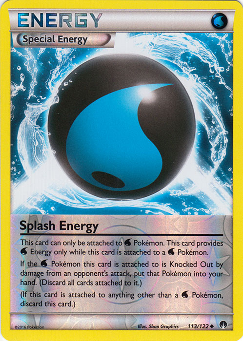 Splash Energy - 113/122 - Uncommon - Reverse Holo