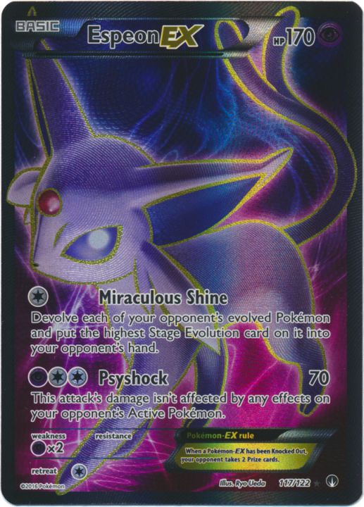 Espeon EX Full Art Ultra Rare - 117/122