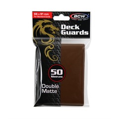 BCW Deck Guard Matte Sleeves - Brown