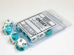 SET 10 D10 GEMINI - TEAL-WHITE/BLACK CHX 26244