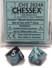 Gemini Black-Shell w/white Chx 26246