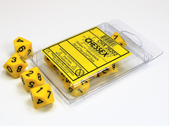 Opaque Poly D10 Yellow/Black (10) CHX 26202