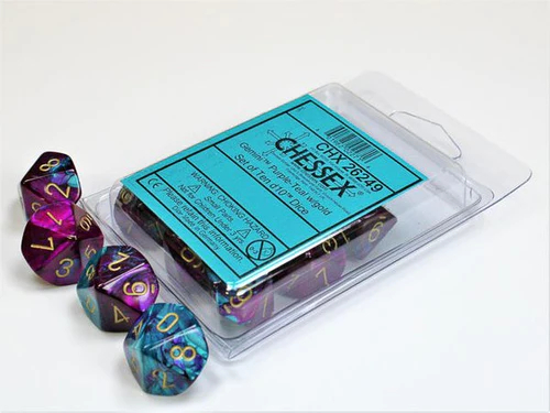 Gemini Poly D10 Purple Teal/Gold (10) CHX 26249