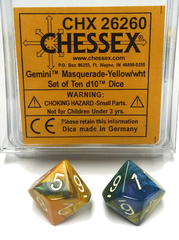 Gemini 7: Poly D10 Masquerade/Yellow/White (10) CHX 26260