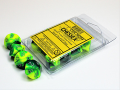 Gemini Green-Yellow/Silver D10 (10) CHX 26254