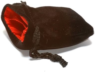 Koplow Velvet Dice Bag (3.75X 4)  -  Red